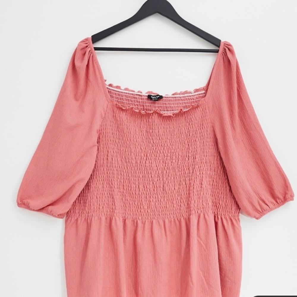 NWT ASOS Simply Be Shirred Top | 5XL (32) | Pink
